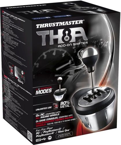 Блок рычагов ThrustMaster TH8A Add-On Shifter черный USB фото 5