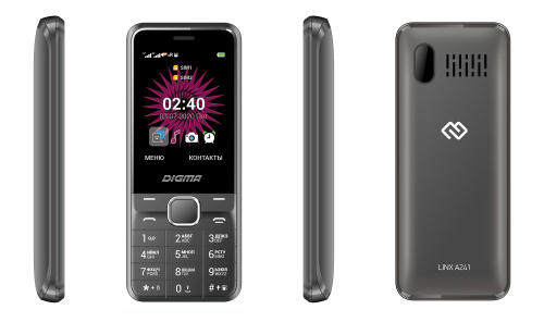 Мобильный телефон Digma A241 Linx 32Mb серый моноблок 2Sim 2.44" 240x320 GSM900/1800 MP3 FM фото 4