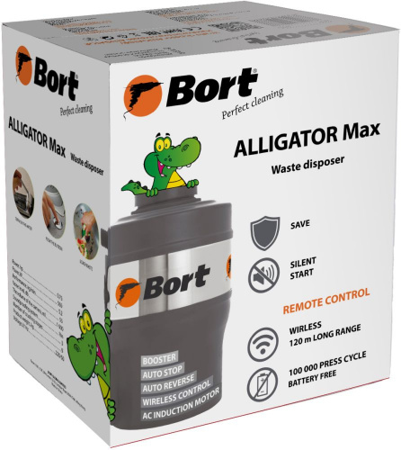 Измельчитель Bort Alligator Max 560Вт черный фото 6