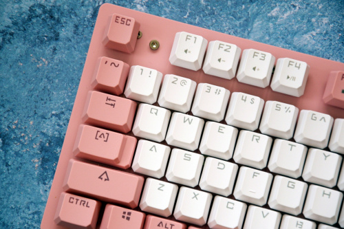 Клавиатура A4Tech Bloody B800 Dual Color механическая розовый/белый USB for gamer LED фото 10