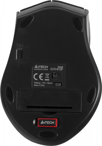 Мышь A4Tech V-Track G10-810F черный оптическая (2000dpi) беспроводная USB для ноутбука (7but) фото 8
