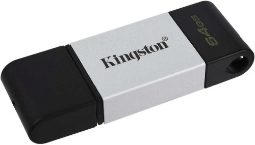 Флеш Диск Kingston 64Gb DataTraveler 80 Type-C DT80/64GB USB3.0 черный фото 2