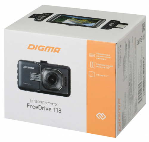 Видеорегистратор Digma FreeDrive 118 черный 1.3Mpix 1080x1920 1080p 150гр. JL5112 фото 3