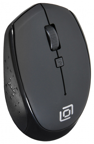 Мышь Оклик 488MW черный оптическая (1600dpi) беспроводная USB для ноутбука (4but) фото 7