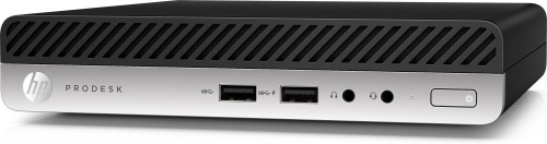 Комплект HP ProDesk 405 G4 Mini Ryzen 3 PRO 2200GE (3.2)/8Gb/1Tb 7.2k/Vega 8/Windows 10 Professional 64/GbitEth/WiFi/BT/65W/клавиатура/мышь/черный/монитор в комплекте 23.8" N246v 1920x1080 фото 4