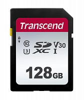 Флеш карта SDXC 128Gb Class10 Transcend TS128GSDC300S w/o adapter