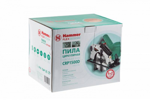 Циркулярная пила (дисковая) Hammer Flex CRP1500D 1500Вт (ручная) фото 5