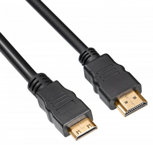 Кабель аудио-видео Buro HDMI 1.4 HDMI (m)/Mini HDMI (m) 1.8м. феррит.кольца позолоч.конт. черный (MINIHDMI-1.8M) фото 3