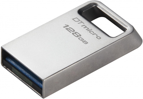 Флеш Диск Kingston 128GB DataTraveler Micro DTMC3G2/128GB USB3.2 серебристый фото 2