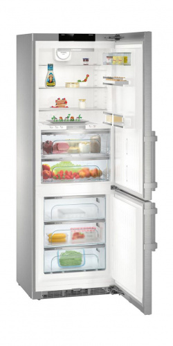 Холодильник Liebherr CBNes 5778 серебристый (двухкамерный) фото 3