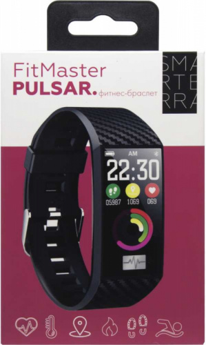 Смарт-браслет Smarterra Fitmaster Pulsar IPS корп.:черный рем.:черный (FMPBL) фото 5