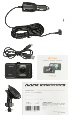 Видеорегистратор Digma FreeDrive 118 черный 1.3Mpix 1080x1920 1080p 150гр. JL5112 фото 5