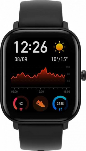 Смарт-часы Amazfit GTS 1.65" AMOLED черный фото 3