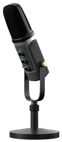 Микрофон проводной Оклик SM-800G 1.8м черный фото 6