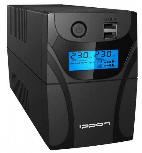 Источник бесперебойного питания Ippon Back Power Pro II 500 300Вт 500ВА черный фото 2