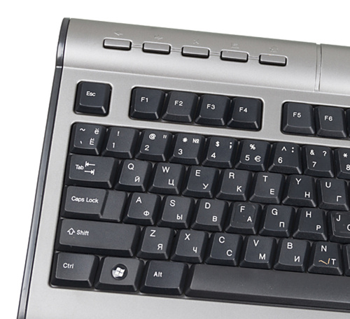 Клавиатура A4Tech KLS-7MUU серебристый/черный USB slim Multimedia фото 6