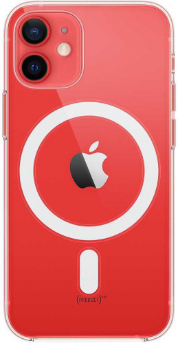 Чехол (клип-кейс) Apple для Apple iPhone 12 mini Clear Case with MagSafe прозрачный (MHLL3ZE/A) фото 3