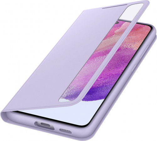 Чехол (флип-кейс) Samsung для Samsung Galaxy S21 FE Smart Clear View Cover фиолетовый (EF-ZG990CVEGRU) фото 4
