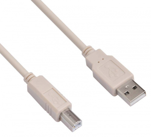 Кабель Buro USB A(m) USB B(m) 3м (USB2.0-AM/BM-3) серый фото 4