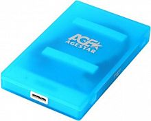 Внешний корпус для HDD/SSD AgeStar 3UBCP1-6G SATA USB3.0 пластик синий 2.5"