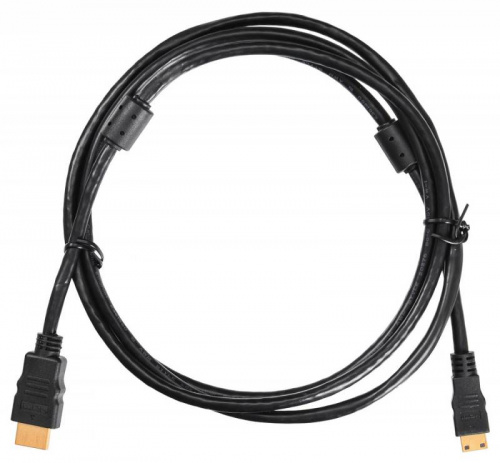 Кабель аудио-видео Buro HDMI 1.4 HDMI (m)/Mini HDMI (m) 1.8м. феррит.кольца позолоч.конт. черный (MINIHDMI-1.8M) фото 2