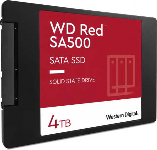 Накопитель SSD WD SATA III 4Tb WDS400T1R0A Red SA500 2.5" фото 3