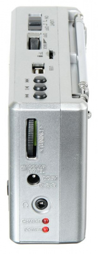 Радиоприемник портативный Hyundai H-PSR160 серебристый USB microSD фото 3