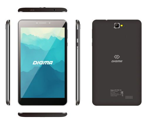 Планшет Digma CITI 7591 3G MTK8321 (1.3) 4C RAM2Gb ROM32Gb 7" IPS 1280x800 3G Android 9.0 черный 2Mpix 0.3Mpix BT GPS WiFi Touch microSD 64Gb minUSB 2800mAh фото 2