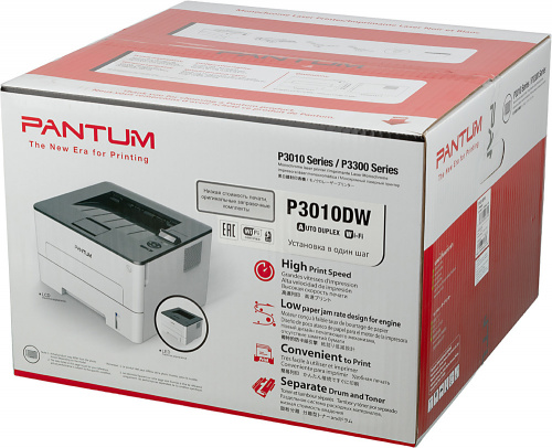 Принтер лазерный Pantum P3010DW A4 Duplex WiFi белый фото 22