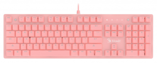Клавиатура A4Tech Bloody B800 Dual Color механическая розовый/белый USB for gamer LED фото 19