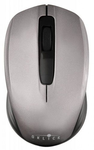 Мышь Оклик 475MW черный/серый оптическая (1000dpi) беспроводная USB для ноутбука (3but) фото 4