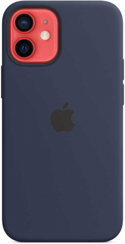 Чехол (клип-кейс) Apple для Apple iPhone 12 mini Silicone Case with MagSafe темный ультрамарин (MHKU3ZE/A) фото 3
