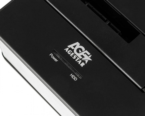 Док-станция для HDD AgeStar 3UBT7 SATA III USB3.0 пластик/алюминий серебристый 1 фото 4