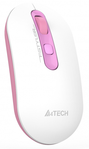 Мышь A4Tech Fstyler FG20S Sakura белый/розовый оптическая (2000dpi) silent беспроводная USB для ноутбука (4but) фото 3