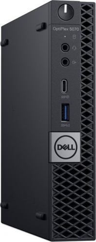ПК Dell Optiplex 5070 Micro i5 9500T (2.2)/8Gb/SSD256Gb/UHDG 630/Windows 10 Professional 64/GbitEth/WiFi/BT/90W/клавиатура/мышь/черный фото 4