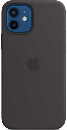 Чехол (клип-кейс) Apple для Apple iPhone 12/12 Pro Silicone Case with MagSafe черный (MHL73ZE/A)