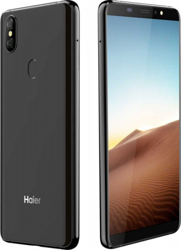 Смартфон Haier Elegance E11 32Gb 3Gb черный моноблок 3G 4G 2Sim 5.99" 720x1440 Android 8.1 16Mpix 802.11 a/b/g/n/ac NFC GPS GSM900/1800 GSM1900 TouchSc MP3 FM A-GPS microSD max128Gb фото 4