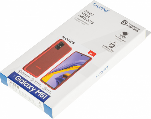Чехол (клип-кейс) Samsung для Samsung Galaxy M51 araree M cover красный (GP-FPM515KDARR) фото 6