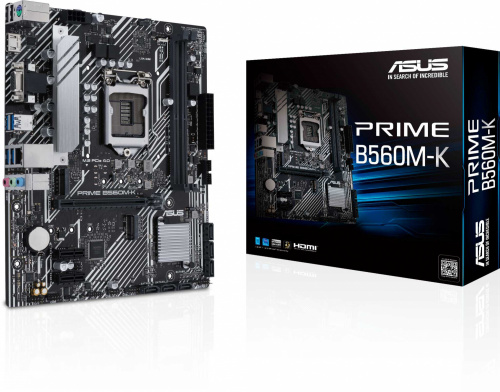 Материнская плата Asus PRIME B560M-K Soc-1200 Intel B560 2xDDR4 mATX AC`97 8ch(7.1) GbLAN+VGA+HDMI фото 2