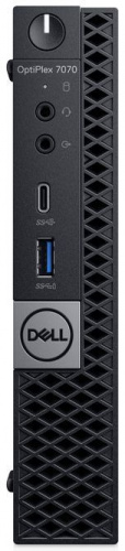 ПК Dell Optiplex 7070 Micro i5 9500 (3)/8Gb/SSD256Gb/UHDG 630/Linux Ubuntu 64/GbitEth/WiFi/BT/130W/клавиатура/мышь/черный фото 2