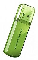 Флеш Диск Silicon Power 8GB Helios 101 SP008GBUF2101V1N USB2.0 зеленый