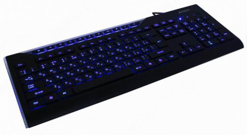 Клавиатура A4Tech KD-800L черный USB slim Multimedia LED фото 4