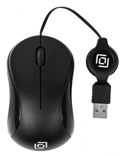 Мышь Оклик 115SR черный оптическая (1000dpi) USB для ноутбука (3but) фото 4