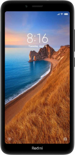 Смартфон Xiaomi Redmi 7A 32Gb 2Gb черный моноблок 3G 4G 2Sim 5.45" 720x1440 Android 9.0 12Mpix 802.11 b/g/n GPS GSM900/1800 GSM1900 MP3 A-GPS microSD