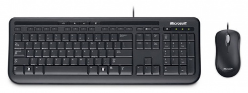 Клавиатура + мышь Microsoft Wired 600 клав:черный мышь:черный USB Multimedia (APB-00011) фото 2