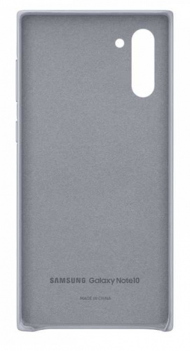 Чехол (клип-кейс) Samsung для Samsung Galaxy Note 10 Leather Cover серый (EF-VN970LJEGRU) фото 3