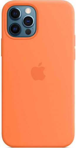 Чехол (клип-кейс) Apple для Apple iPhone 12/12 Pro Silicone Case with MagSafe кумкват (MHKY3ZE/A) фото 9