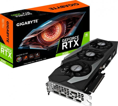 Видеокарта Gigabyte PCI-E 4.0 GV-N3080GAMING OC-12GD LHR NVIDIA GeForce RTX 3080 12288Mb 384 GDDR6X 1755/19000 HDMIx2 DPx3 HDCP Ret фото 6