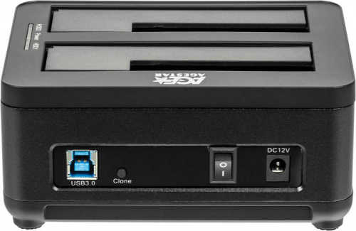 Док-станция для HDD AgeStar 3UBT8 SATA III USB3.0 пластик/алюминий черный 2 фото 4