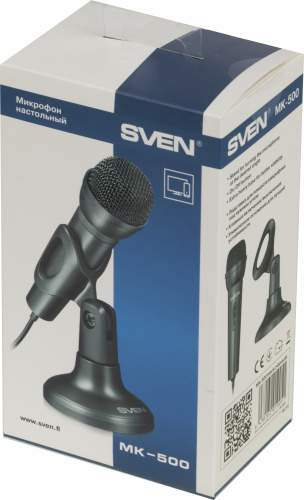 Микрофон проводной Sven MK-500 1.8м черный фото 3